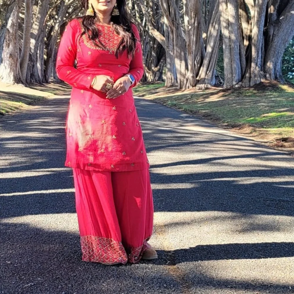Anita Dongre Red Sharara - Picture 1 of 1